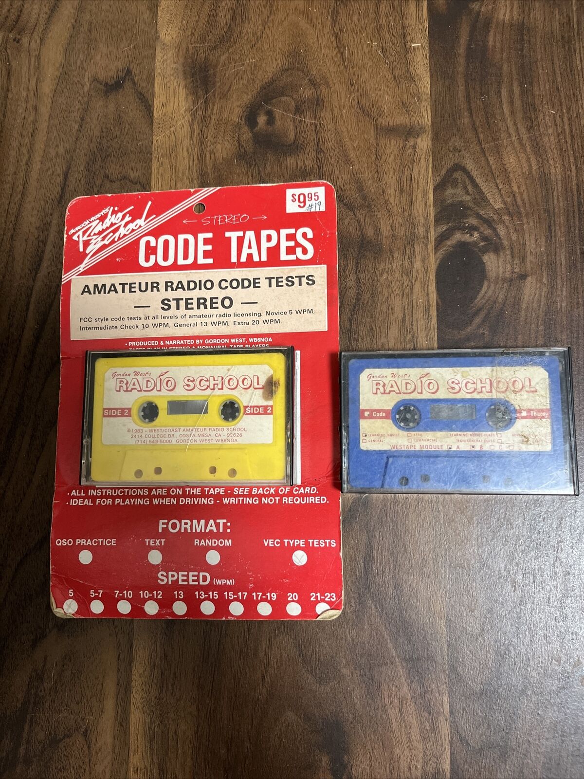 vintage Gordon West\'s Amateur Radio Code Tests cassette tapes (untested) 1983
