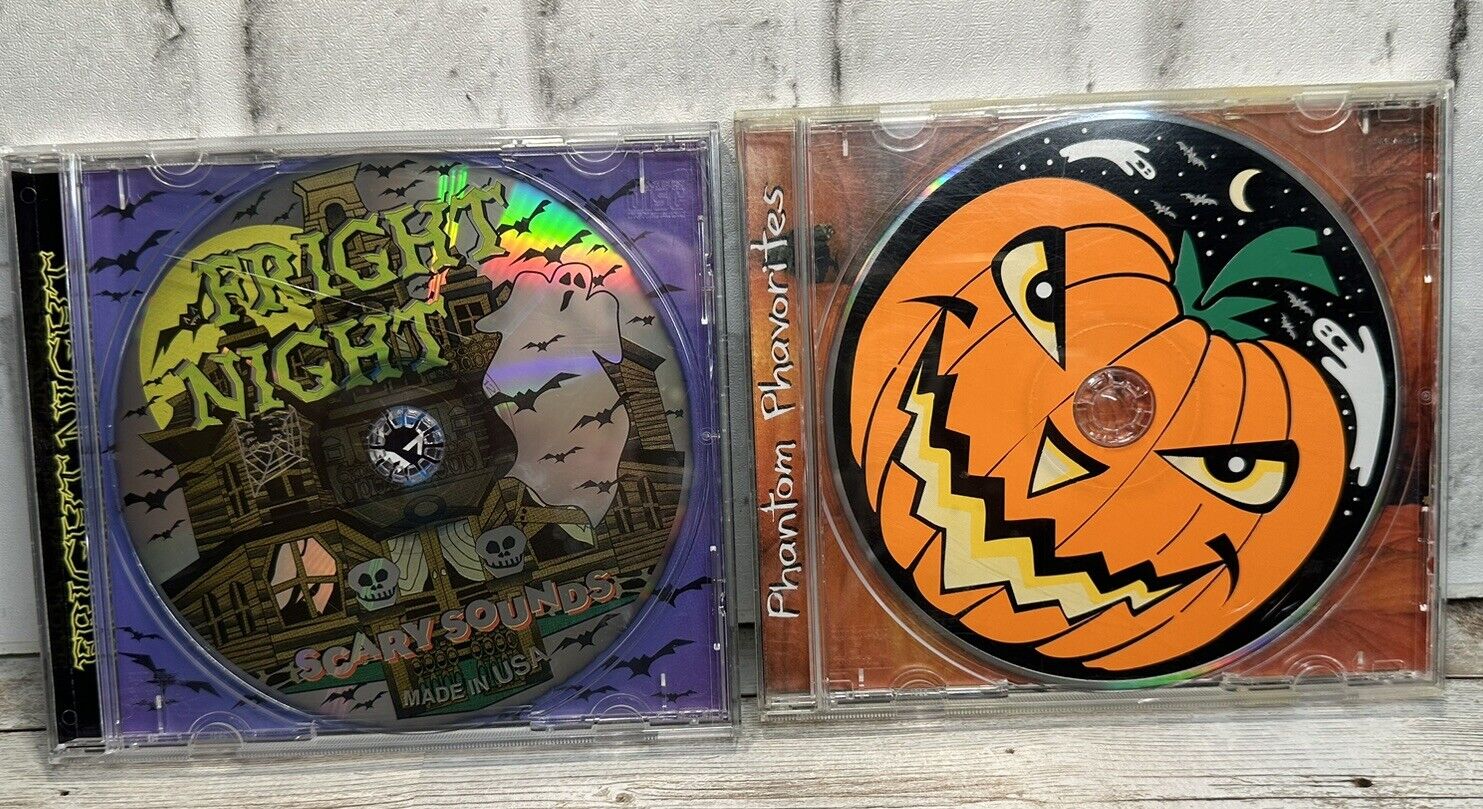 VTG HALLOWEEN CD BUNDLE - Phantom Phavorites & Fright Night SPOOKY SOUNDS - NM+