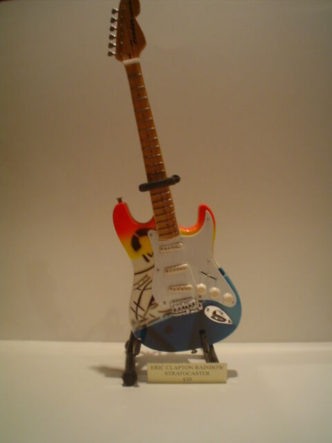 Miniature Guitar (24cm Tall) : ERIC CLAPTON RAINBOW STRATOCASTER