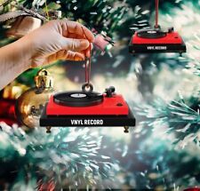 Personalized Vinyl Record Player Ornament, Vintage Christmas Vinyl Record picture