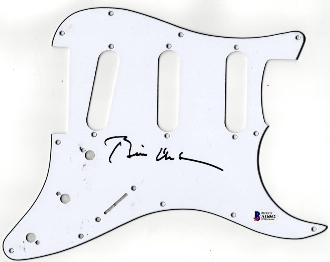 Bill Clinton Signed Pickguard Stratocaster Guitar American President Beckett