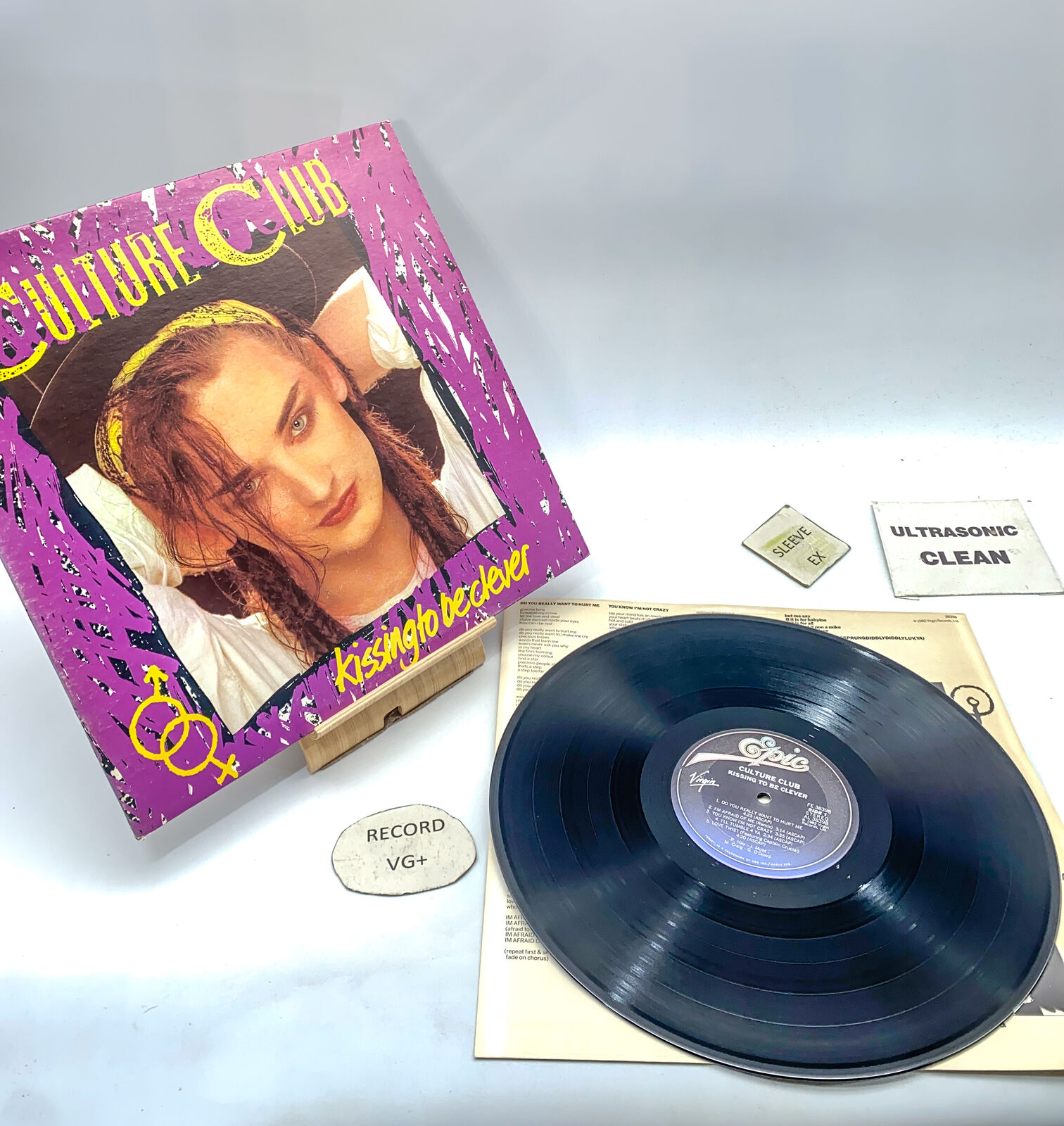 Culture Club - Kissing To Be Clever 1982 VG+/EX Ultrasonic Clean Vintage Vinyl