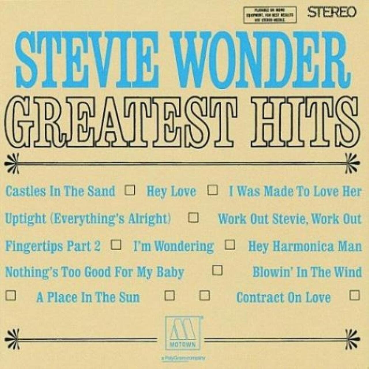 Stevie Wonder - Greatest Hits CD Motown 530-941-2 LIKE NEW