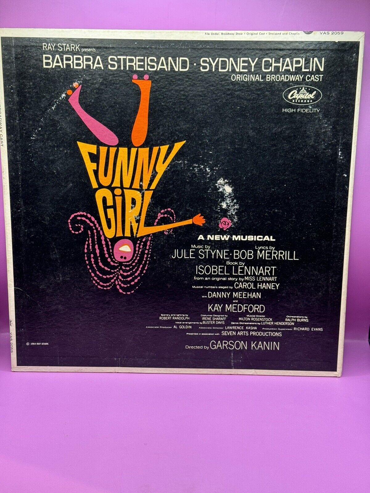 Funny Girl - Barbara Streisand - 1964 - Vinyl LP  - Gatefold - VAS 2059 - VG/EX
