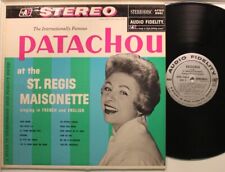 Patachou Lp At The St. Regis Maisonette Singing In French & English On Af - Nm / picture
