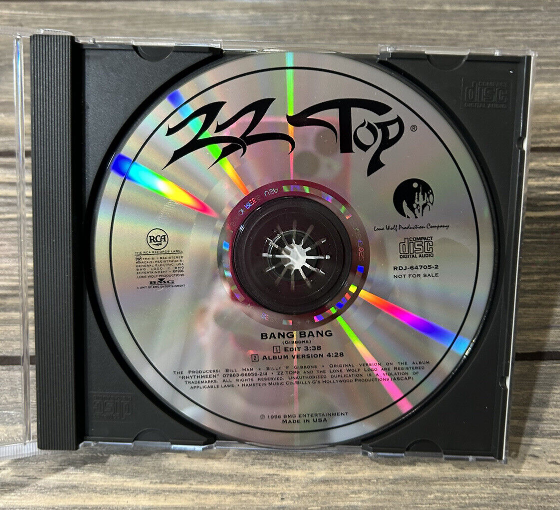 Vintage 1996 ZZ Top CD Bang Bang Promo Promotional