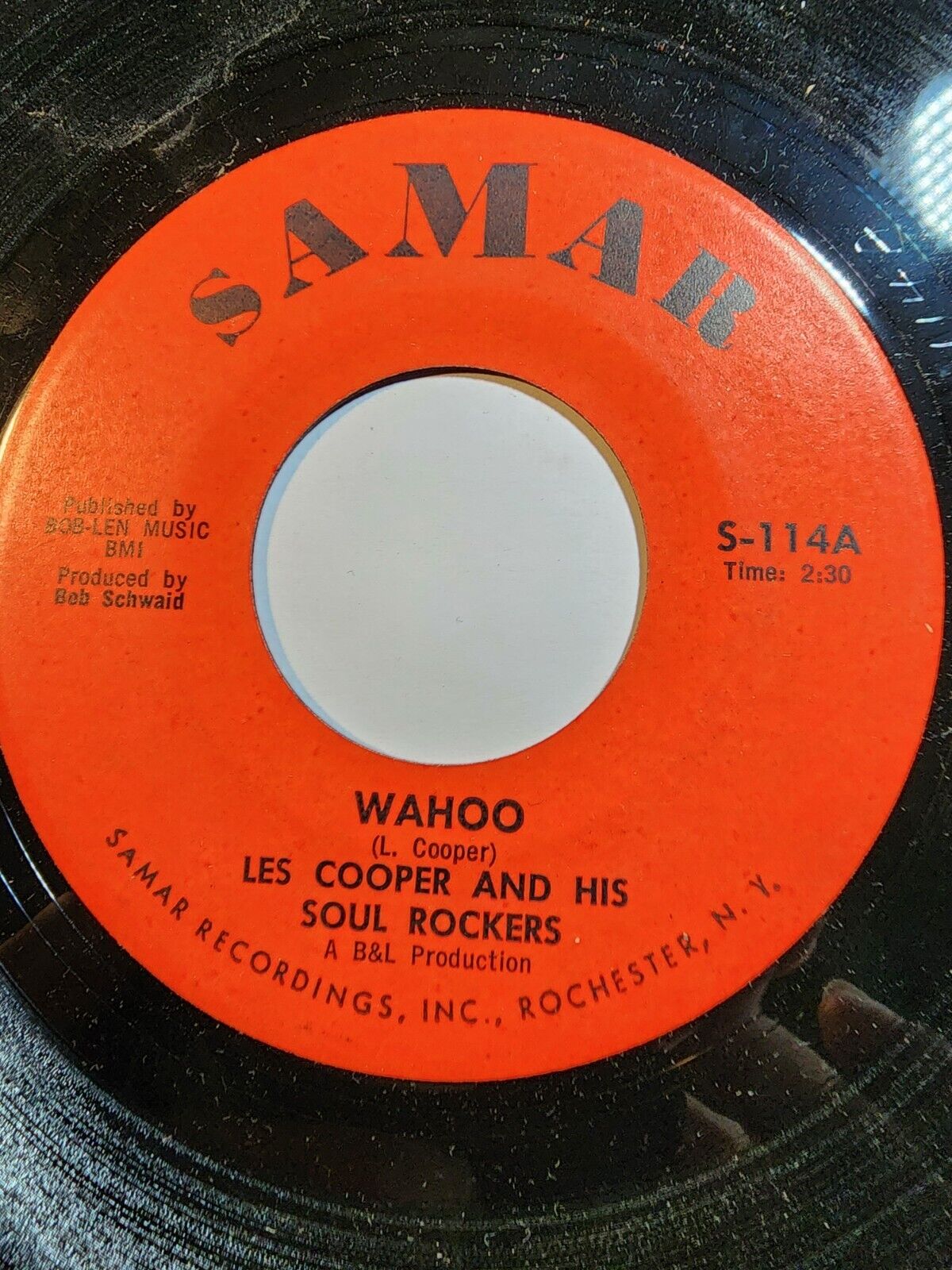 Les Cooper & His Soul Rockers Soul - Skatin With Bill / Wahoo Samar VG F315