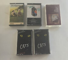 VINTAGE Broadway Musical Movie Soundtrack Cassettes LOT OF 5 -Cats Color Purple picture