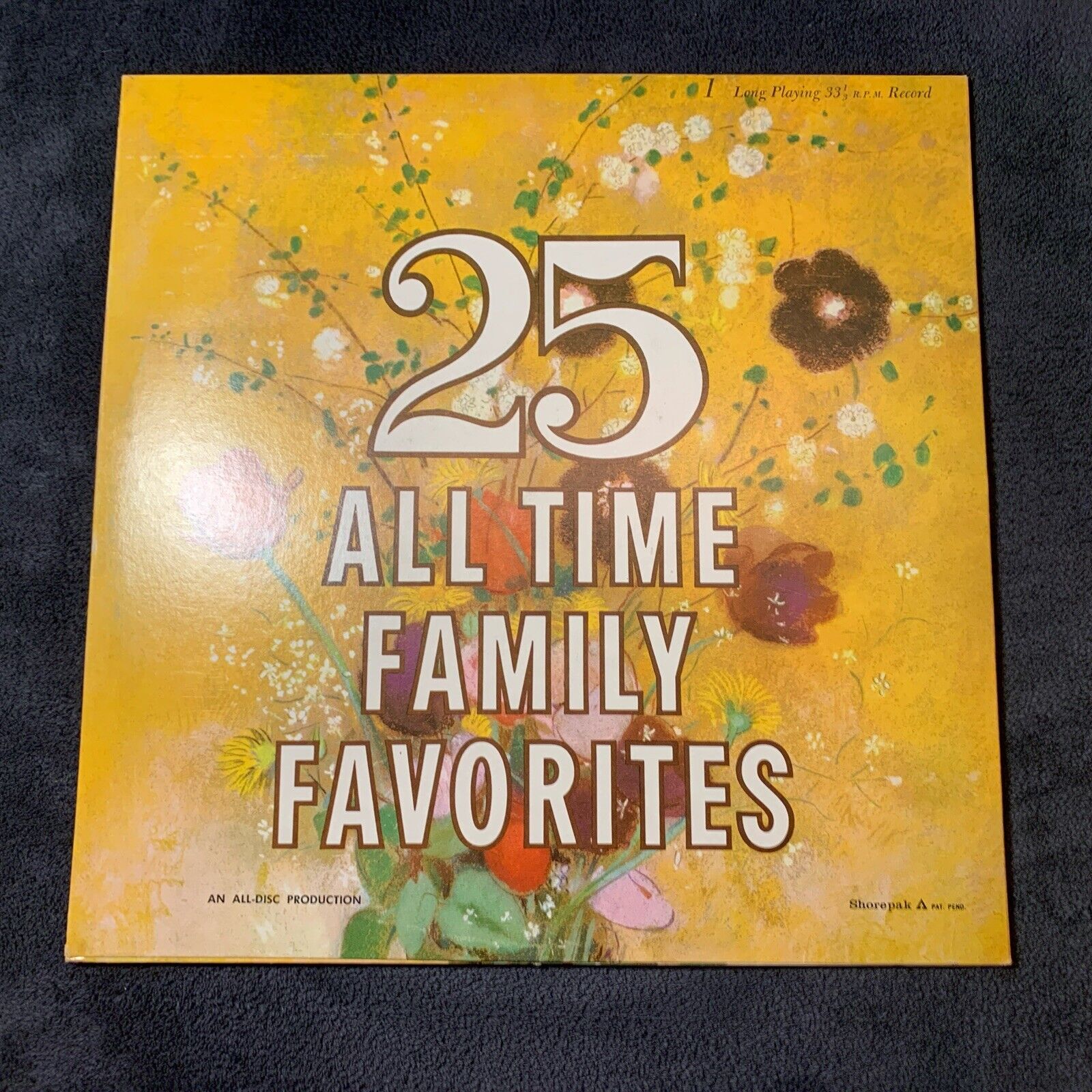 Various Artists -  25 All Time Family Favorites, Vintage Vinyl LP 33 Album 1960s