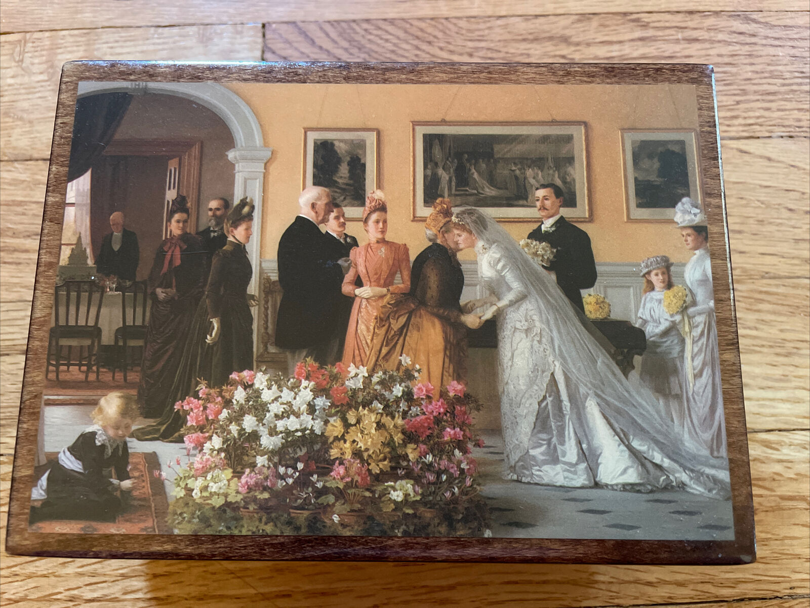 VINTAGE REUGE SWISS MUSIC BOX #5370 SWITZERLAND MOVEMENT THE WEDDING MARCH