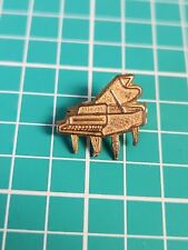  Vintage Piano Music Pin Back Gold Tone Lapel Pin Hat Pin Tie Tack picture