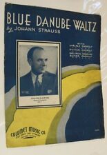 Vintage Blue Danube Waltz Sheet Music 1935 picture
