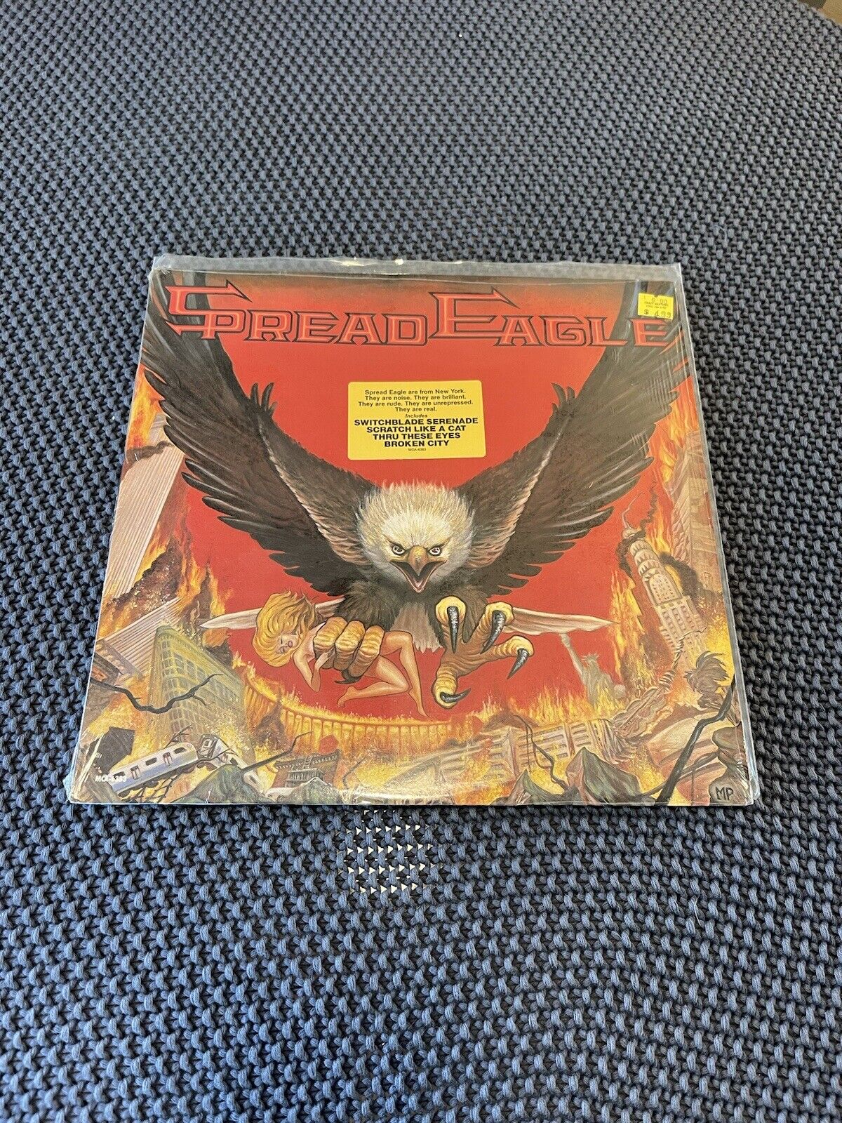 SPREAD EAGLE 1990 PROMO Vinyl LP w/Hype Sticker In Shrink NY METAL Slayer Death