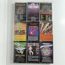 Heavy Metal Compilation Cassette Tape Lot Of 9 Anthrax W.A.S.P. Motörhead Slayer picture