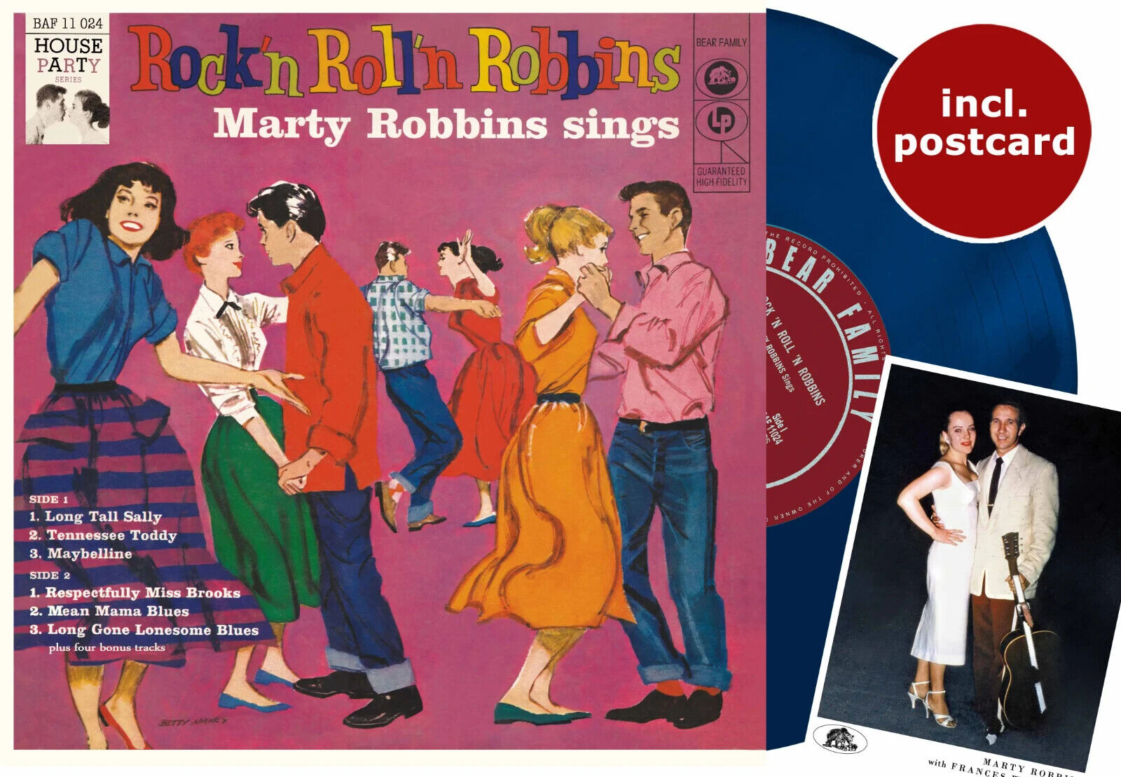 Marty Robbins: Rock\'n Roll\'n Robbins (LP, 10inch, Ltd.) BLUE WAX  BEAR FAMILY