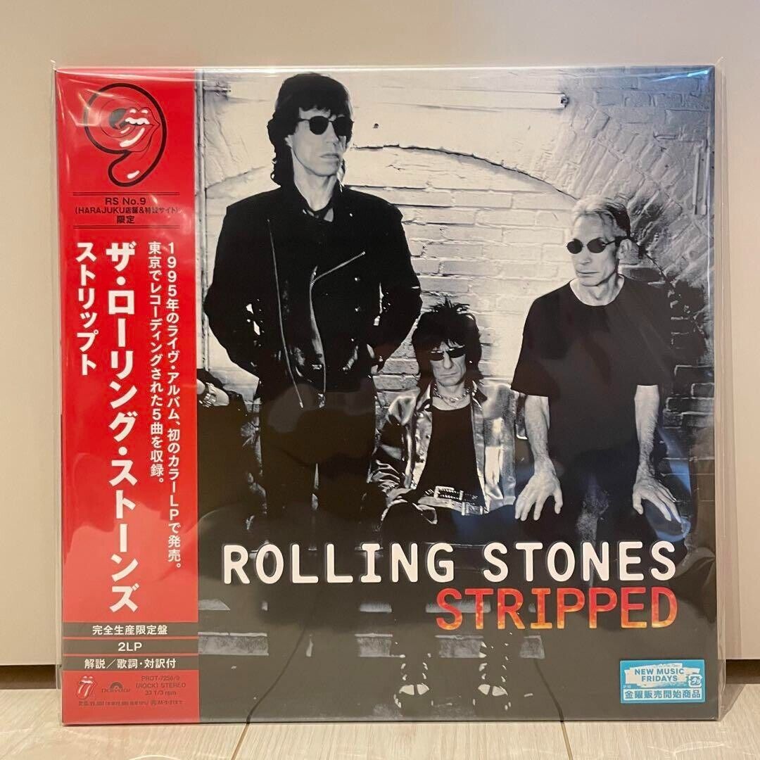 The Rolling Stones Stripped 2 LP Red Color Vinyl RS No.9 Harajuku Ltd Japan