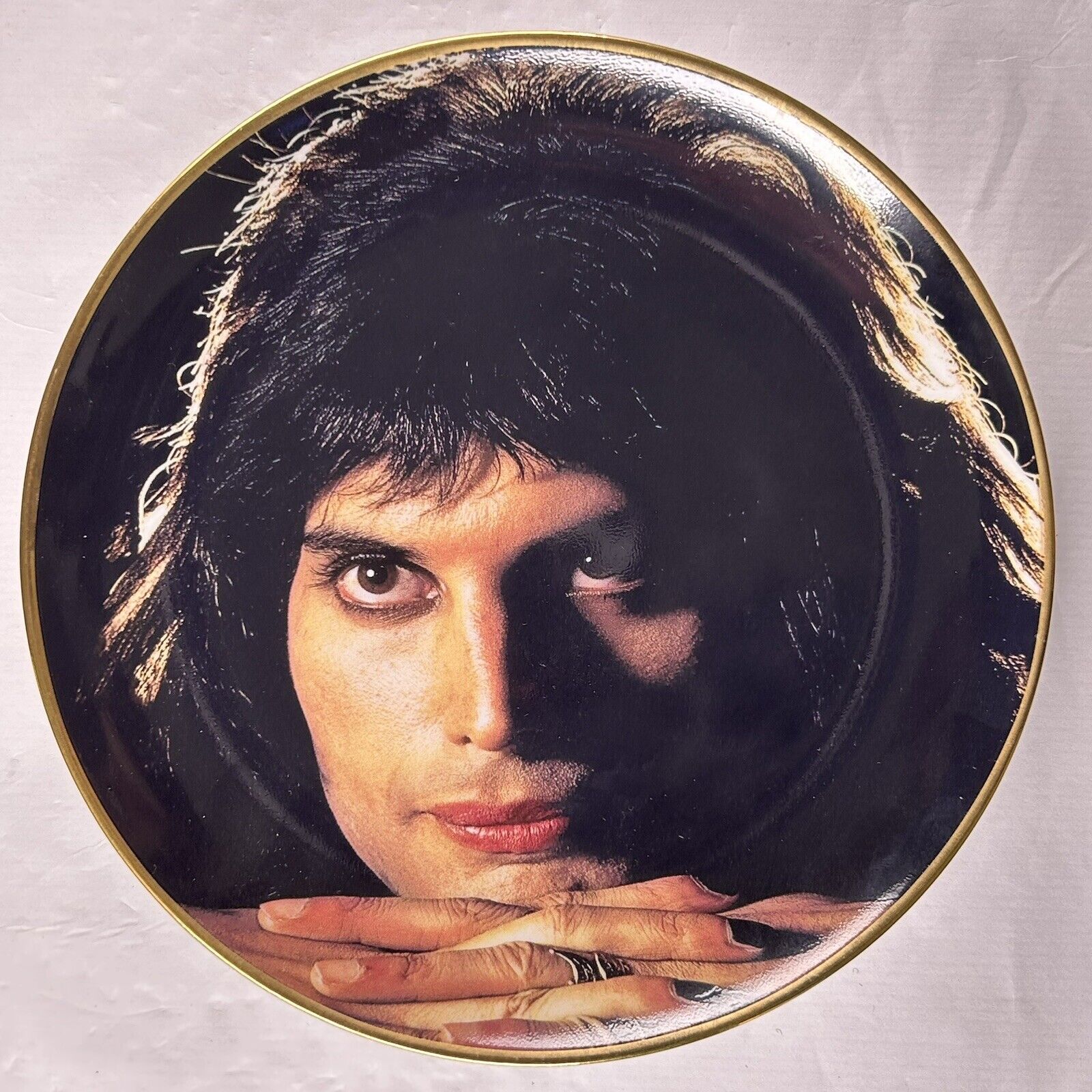 Freddie Mercury Mick Rock Danbury Mint Plate Ltd Ed Orig Box Freddie 1974