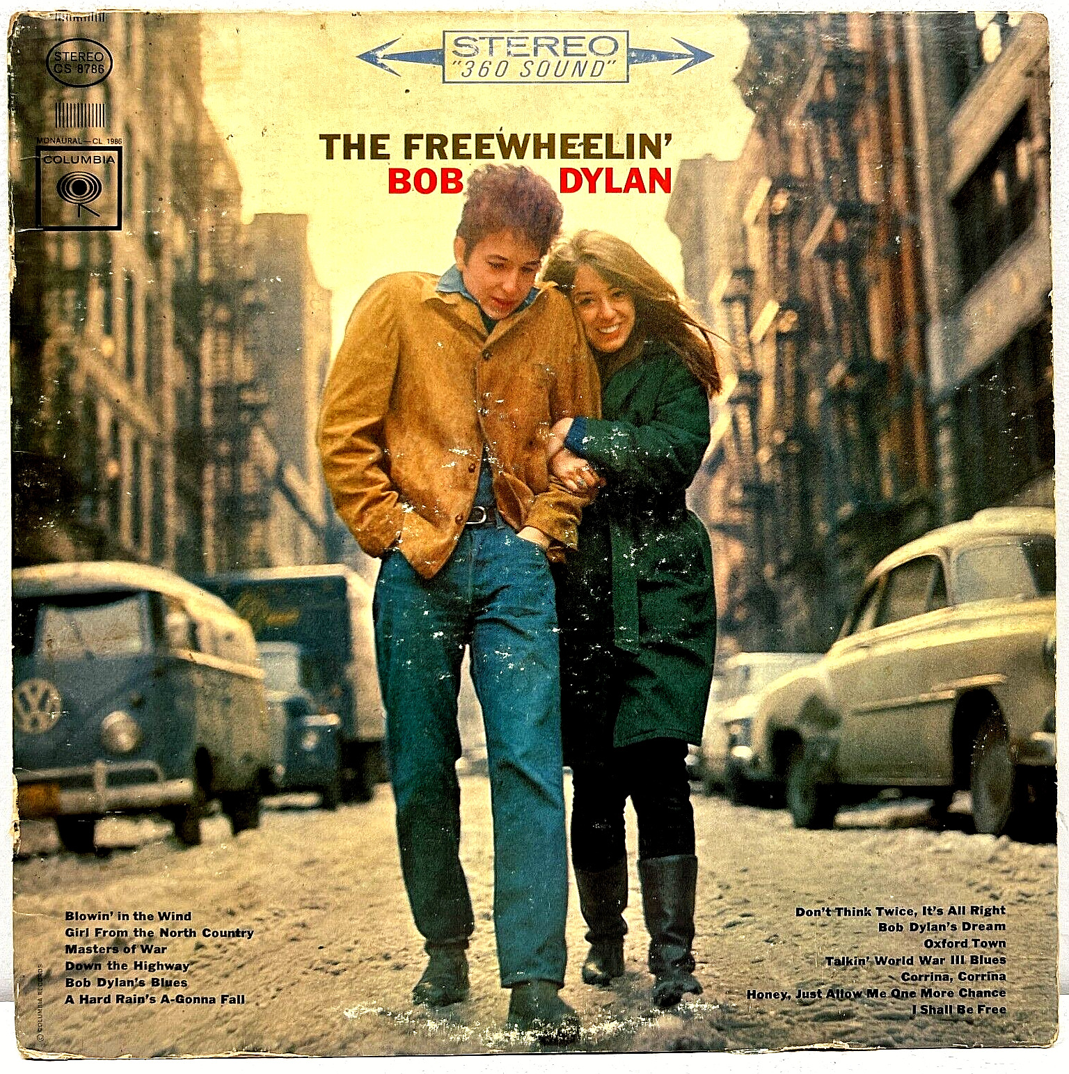 The Freewheelin' Bob Dylan 1963 Vinyl Columbia Records Stereo 1st Press