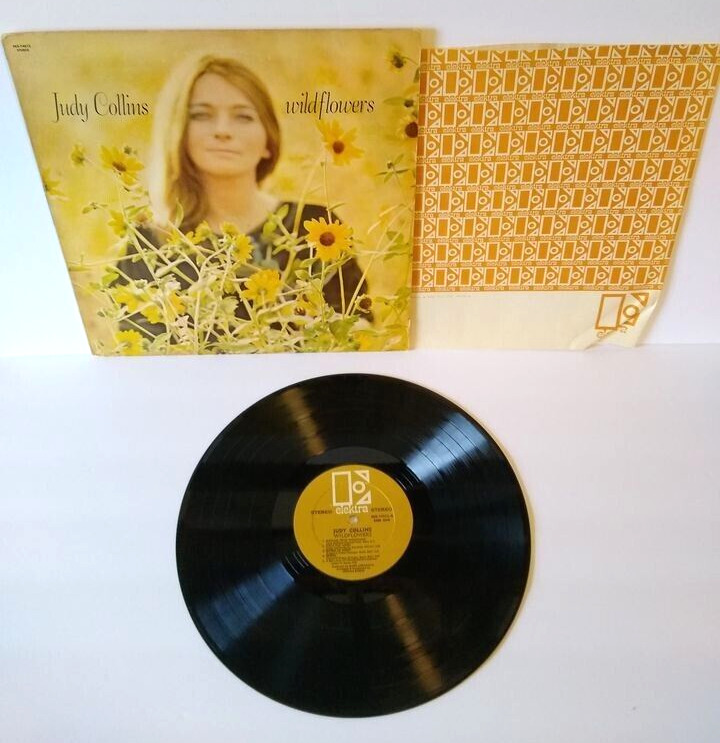 Judy Collins Wildflowers Vinyl LP Record Album Elektra Inner Sleeve Folk Rock