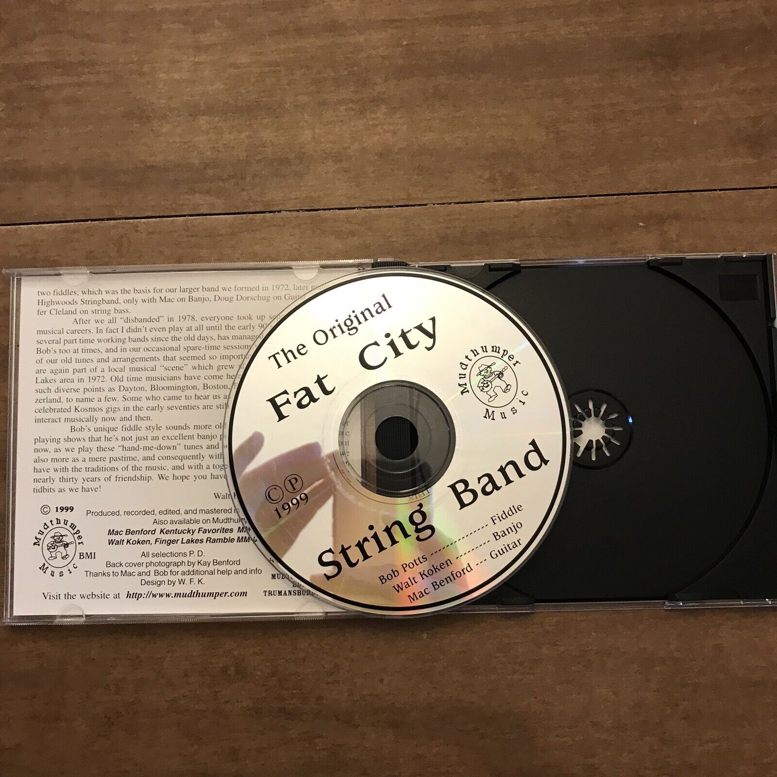 ORIGINAL FAT CITY STRING BAND CD 1999 OOP Bluegrass Appalachian Music Walt Koken
