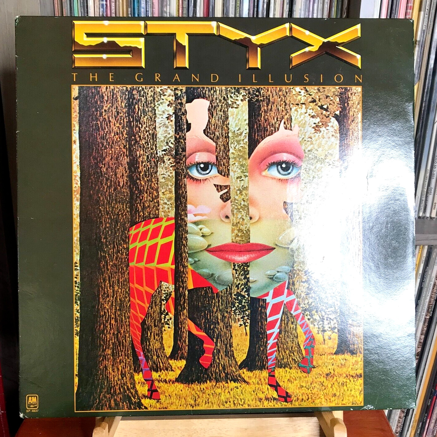 Tested:  Styx – The Grand Illusion - 1977 A&M Records Classic Rock LP w/ Poster
