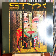 Tested:  Styx – The Grand Illusion - 1977 A&M Records Classic Rock LP w/ Poster picture