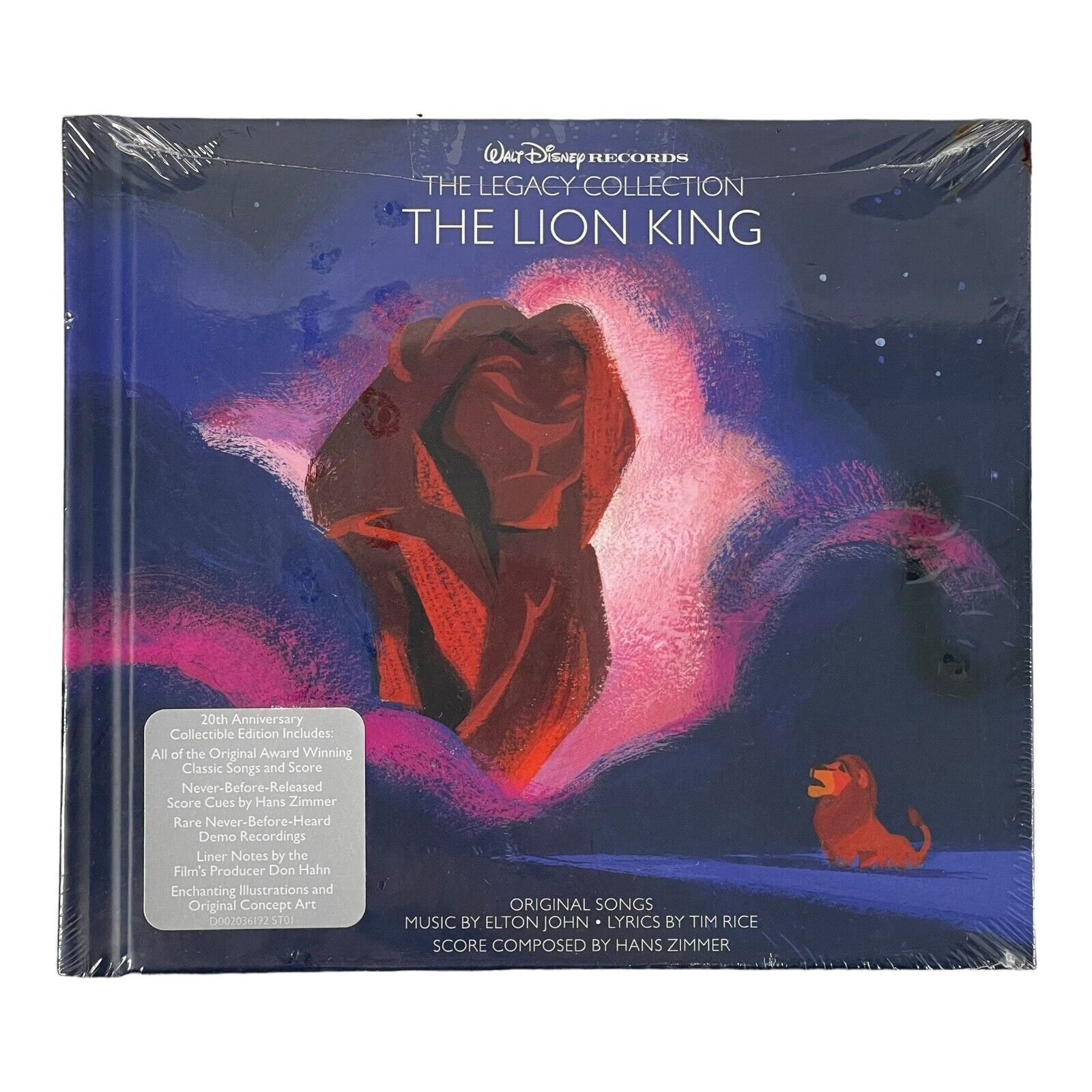 The Lion King Walt Disney Records Legacy Collection 20th Anniversary Music CD
