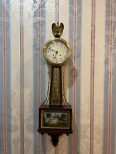 Antique CHELSEA 'Willard Banjo' Time & Strike' Banjo Wall Clock Large picture