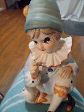 Vintage Rotating Bisque Pierrot Clown Music Box--Estate Find--*DOES NOT ROTATE* picture
