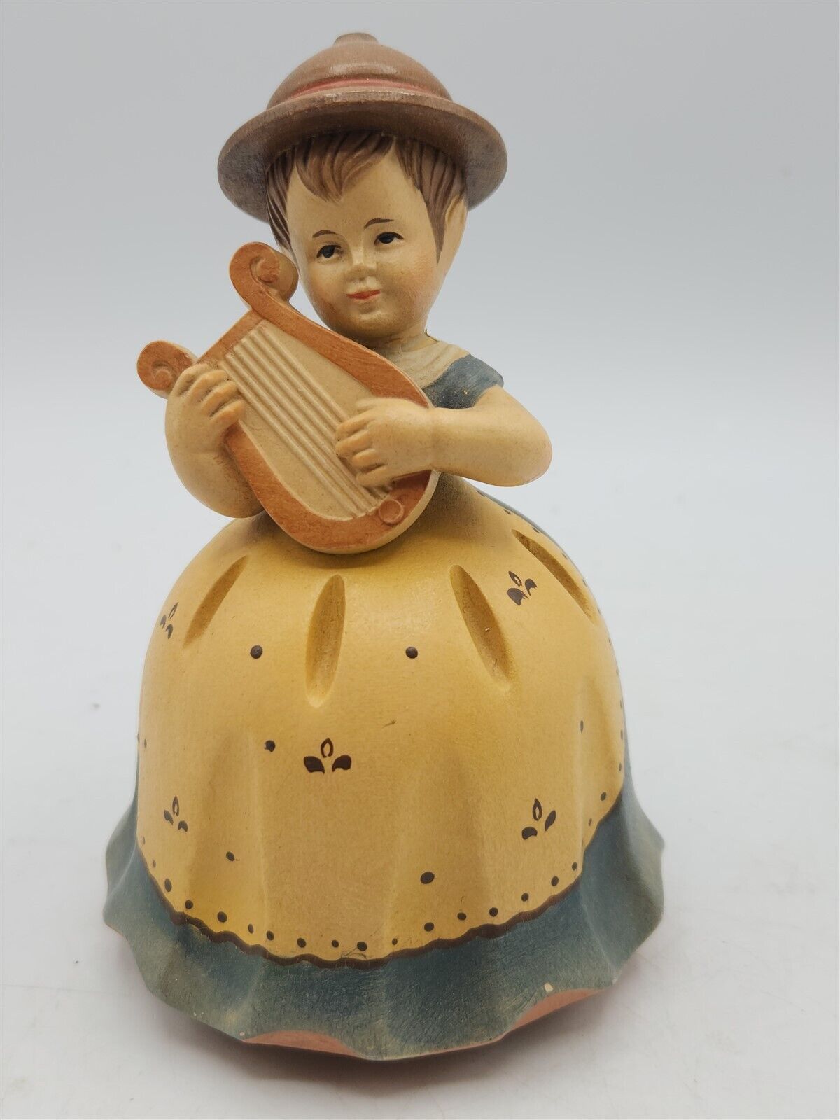 Vintage Anri Thorens Music Box Girl with Harp