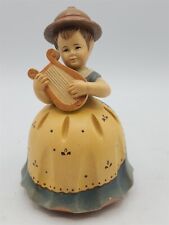 Vintage Anri Thorens Music Box Girl with Harp picture