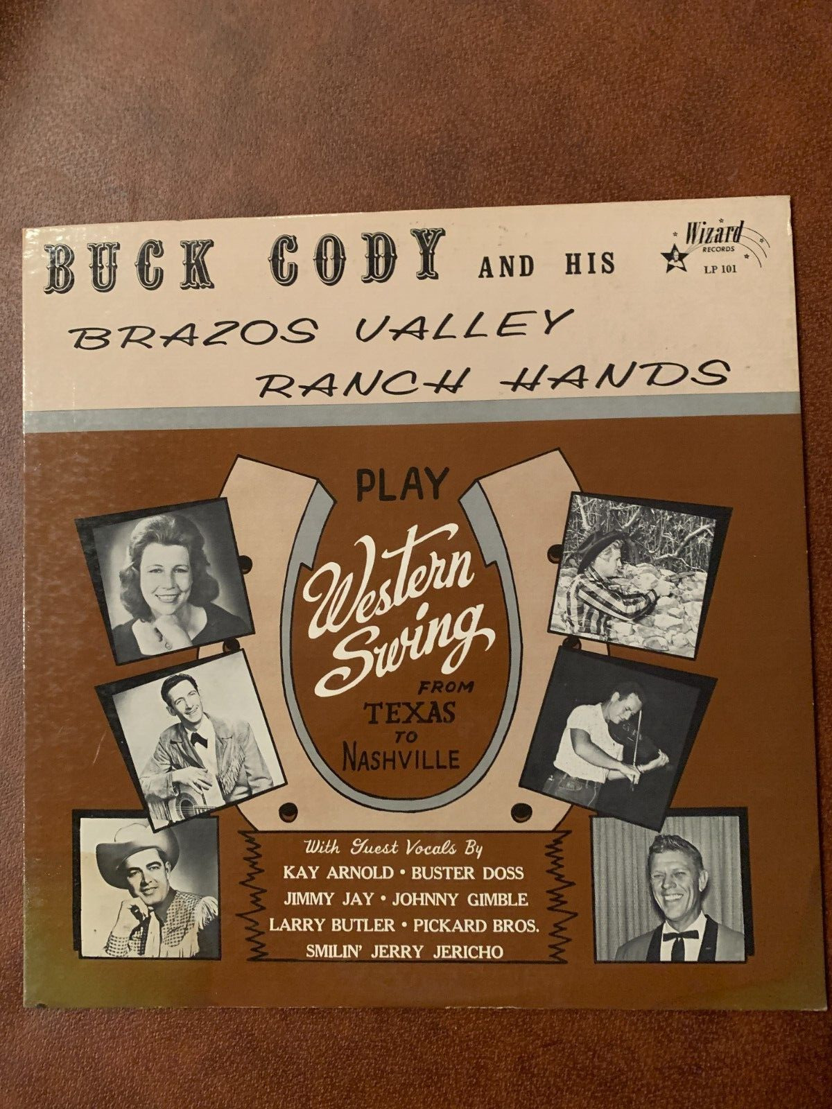 Bronco Buck Cody/Brazos Valley Ranch Hands Play Wester LP-101 Vinyl 12\'\' Vintage