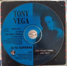 Tony Vega - Si Tu Supieras (RMM Records) 1998 **Promotional CD** picture