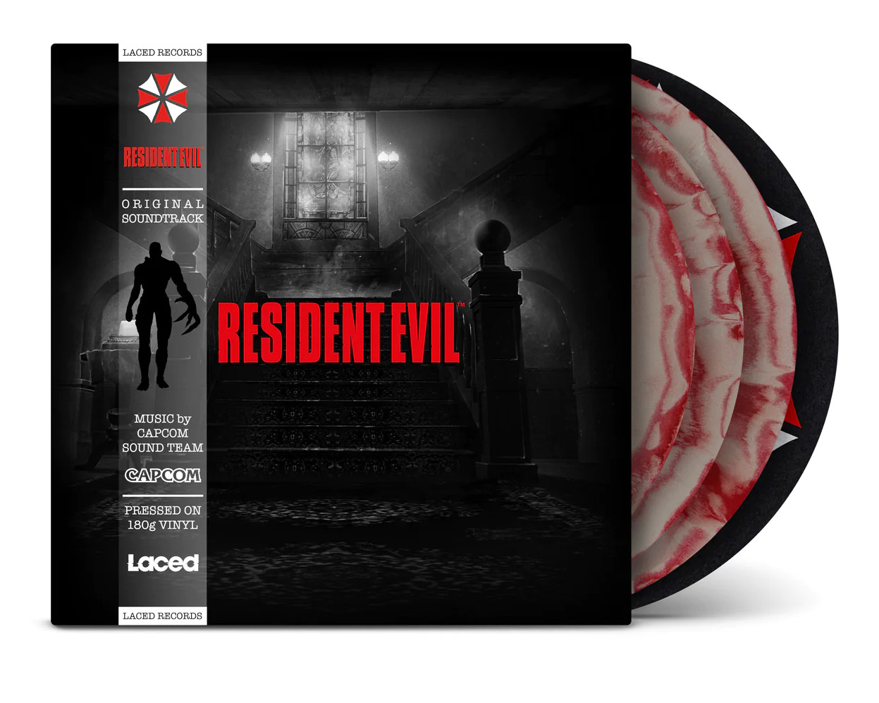 Resident Evil 1996 Original Vinyl Record Soundtrack + Remix 3 LP Red + Slipmat