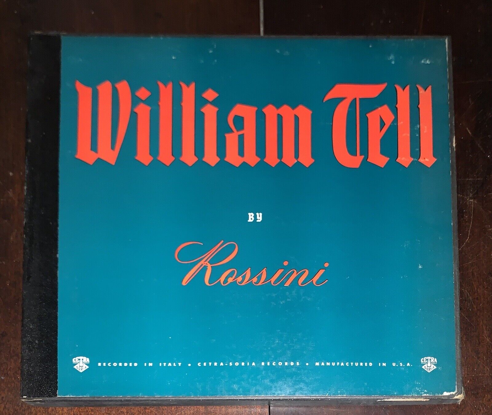 4 MINT LPs Rossini. William Tell.  Opera Box Set Cetra-Soria #1232