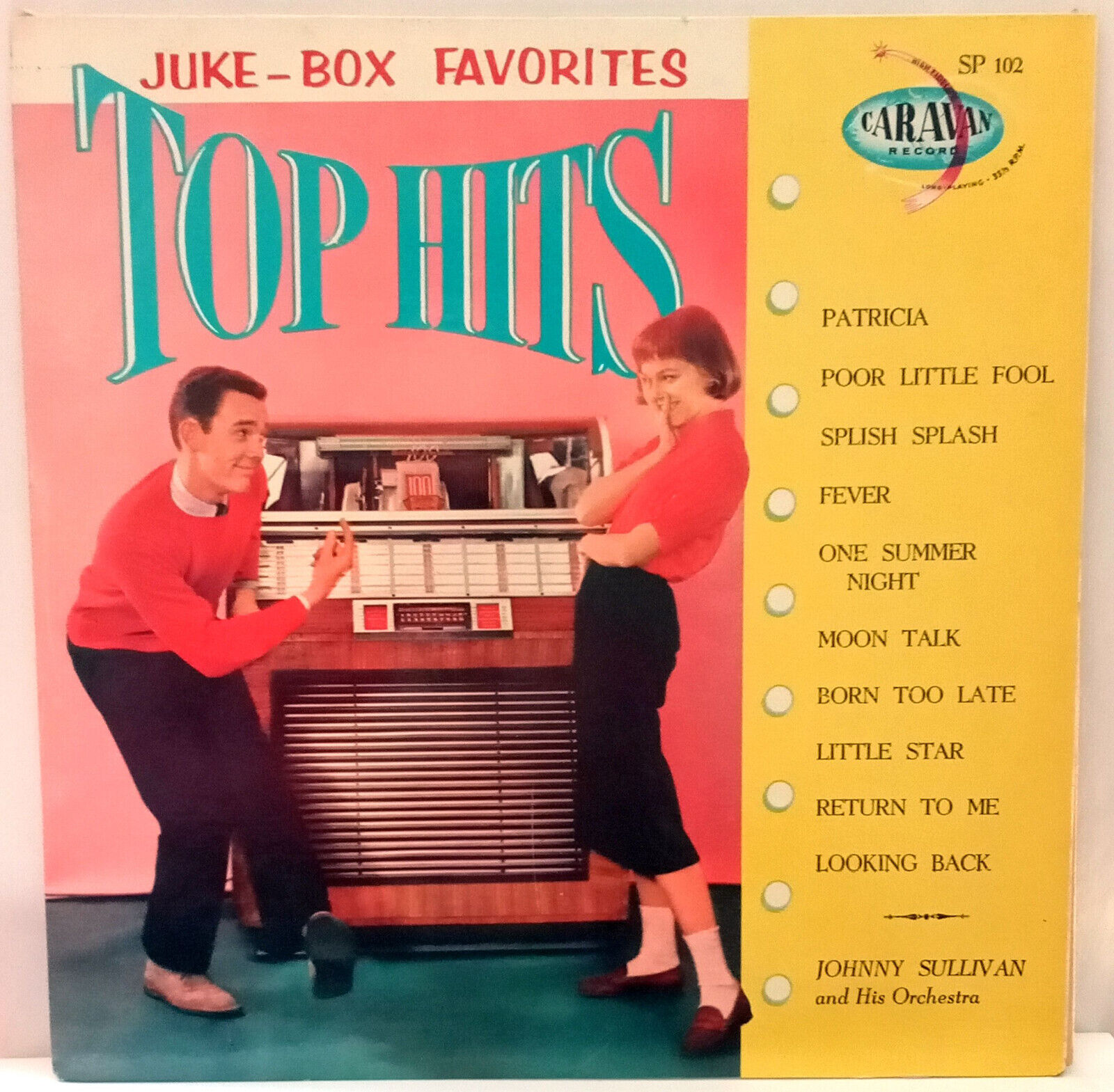 Johnny Sullivan Orchestra Top Hits Juke Box Favorites LP Seeburg Select-O-Matic