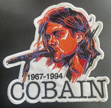 RARE Kurt Cobain 1967-1994 Icon Big Large 5in. Iron / Sew On Embroidered Patch picture