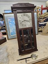 Antique Herschede Hall Co. Wall Clock Made in Cincinnati USA picture