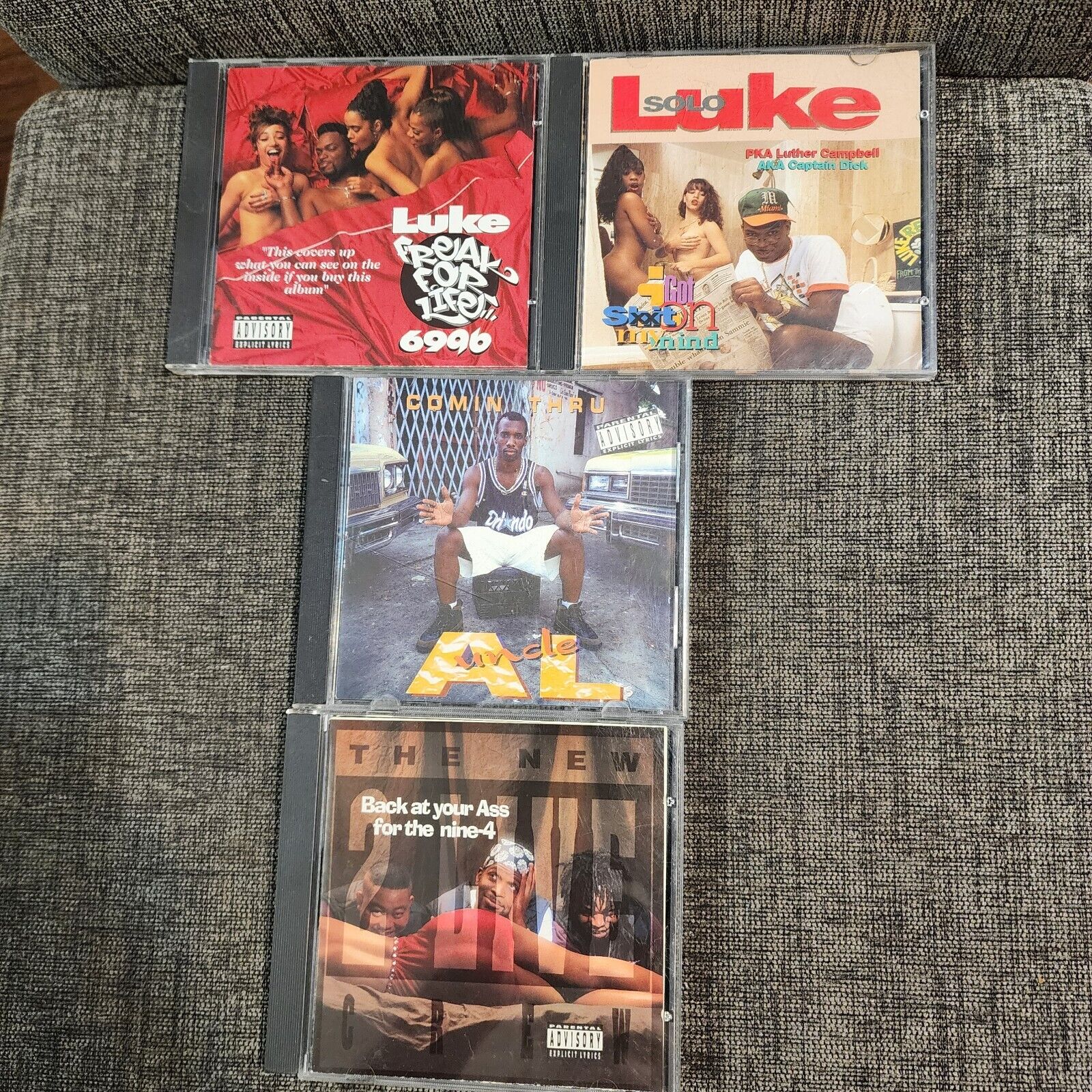 Vintage Lot of 4 Rap Hip Hop CDs Luke Uncle Al The New 2 Live Crew