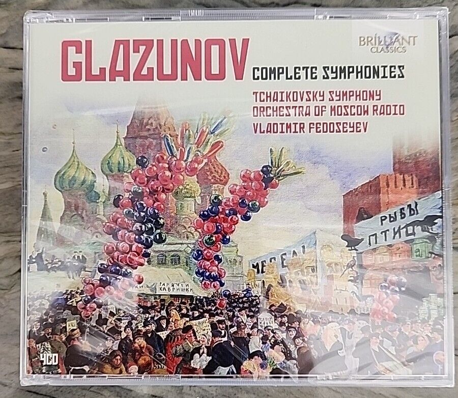 Glazunov Complete Symphonies - Vladimir Ashkenazy (4 CD, 2013)