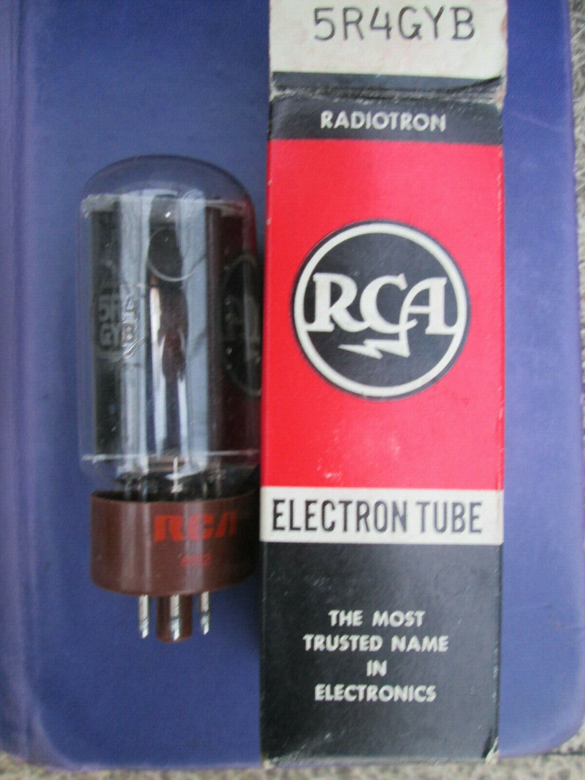 Vintage RCA 5R4 GYB VACUUM TUBE NOS, TESTS STRONG BROWN BASE Guitar & Power Amp