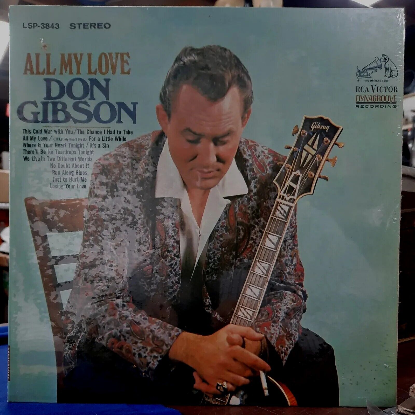 Don Gibson LP  All My Love RCA LSP-3843 Vyl Country Pop Srinkwrap 1967 N MINT 