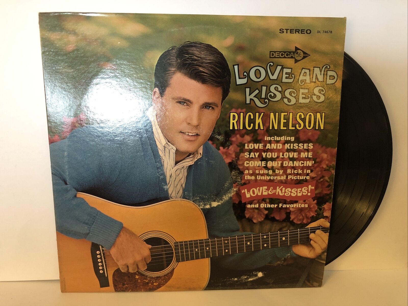 VG Rick Nelson Love And Kisses DL 74678 Decca LP 12in Vinyl Record