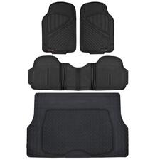 FlexTough Performance All Weather Rubber Car Mats with Cargo Liner - Full Set picture