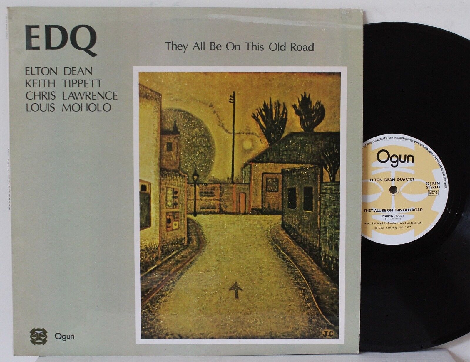 Elton Dean Quartet LP “They All Be On This Old Road” Ogun UK ~ NM Free Jazz EDQ