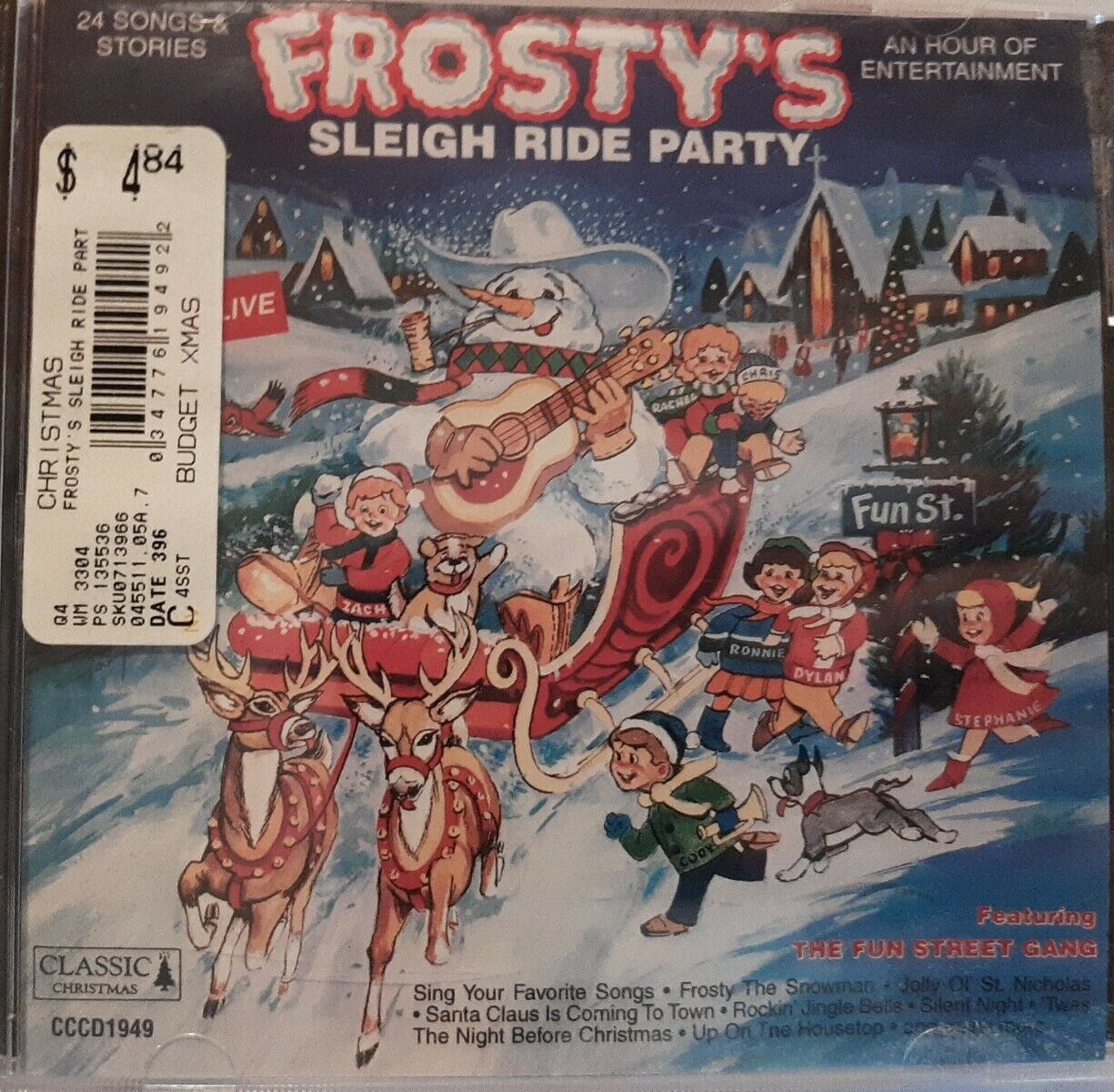 Frosty\'s Sleigh Ride Party,  Frosty the Snowman,  Audio CD, 1996