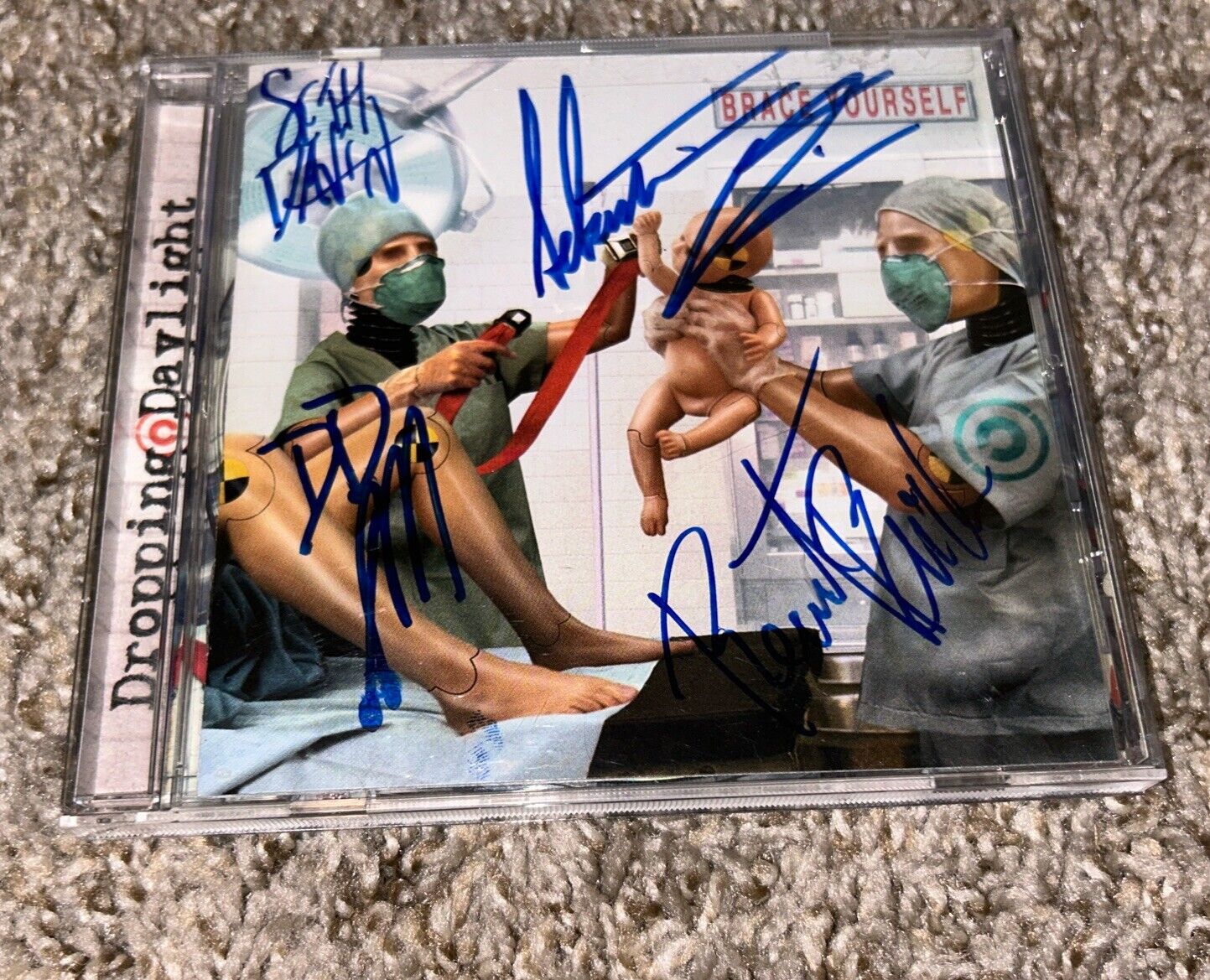 Dropping Daylight - Brace Yourself  CD Signed Autographed By The Full Band