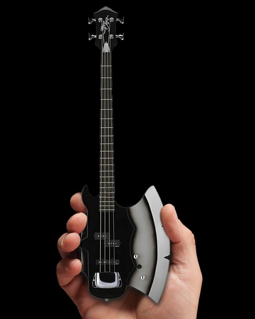 KISS NEW * Gene Simmons Axe Bass Guitar * Miniature Replica Axe Heaven Licensed