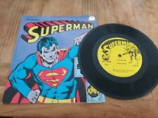 SUPERMAN 2295 PO BOX 65 POWER RECORDS DC COMICS  33 1/RPM RARE picture