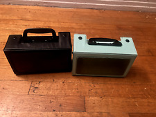lot of 2 vintage plastic tape carrier black/blue cl#9 picture